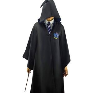 Cinereplicas Harry Potter Ravenclaw Hogwarts Robe w/ Tie & Wand Pocket Size: S